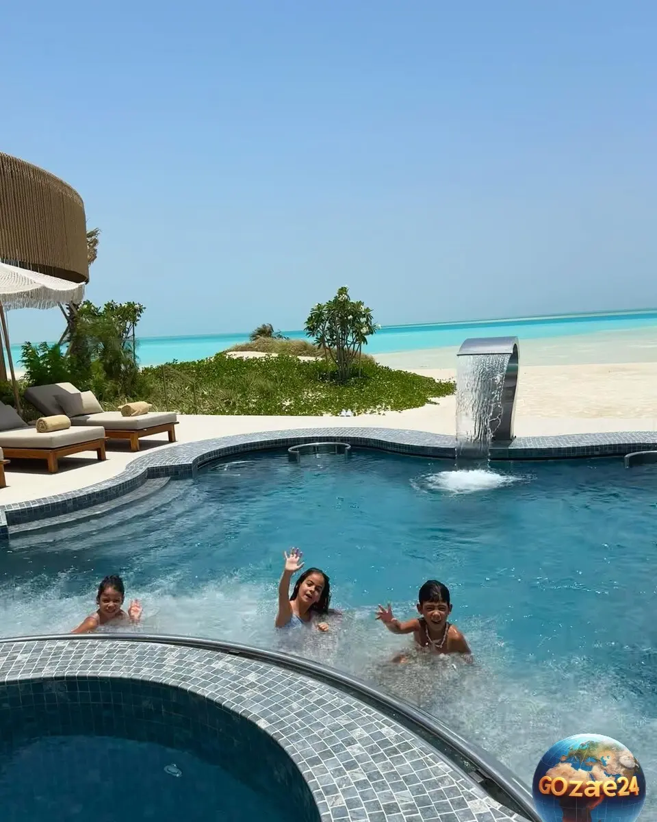 عکس رونالدو و همسرش در ساحل