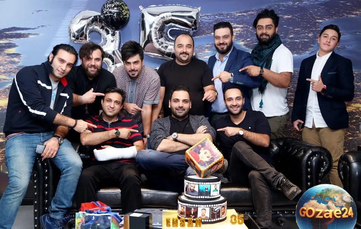 کیک تولد احسان علیخانی
