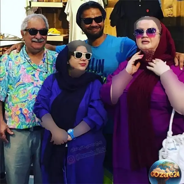 علی صادقی و خانواده اش 