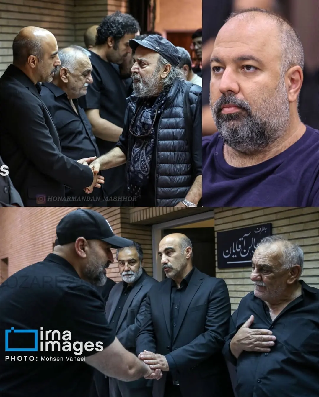 ویدیو دیده‌نشده از مراسم ختم شهید علیرضا تنابنده با حضور هنرمندان