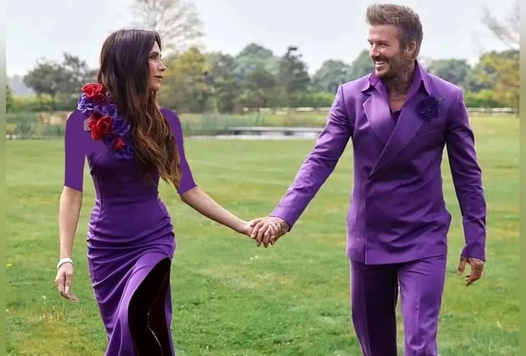 عکس‌های دلربای ۲۵ سال زندگی مشترک دیوید و ویکتوریا بکهام در کنار قلعه تاریخی ایرلند و دکوراسیون لوکس جشن عروسی