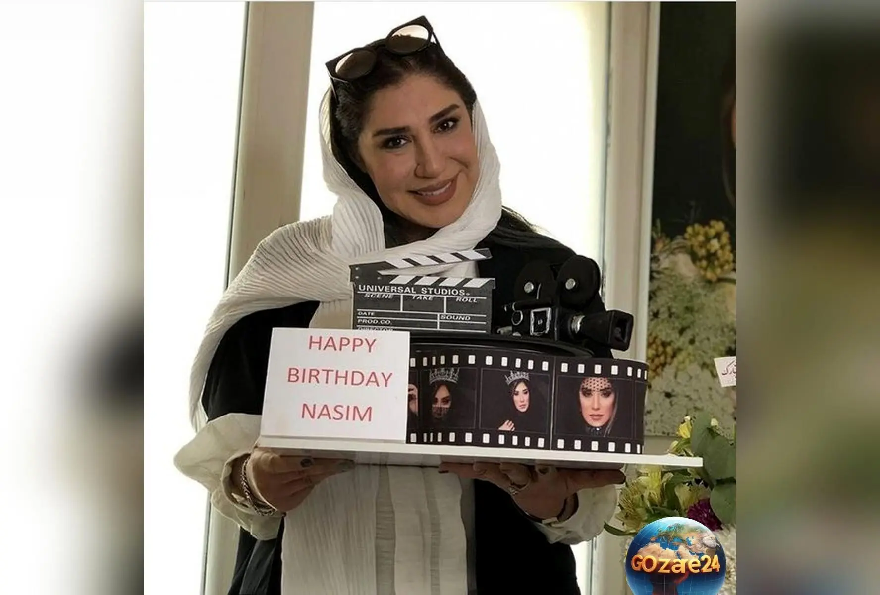 نسیم ادبی در جشن تولد 49 سالگی با کیک مخملی ردولوت؛ تصاویر خاص و دلگرم‌کننده از هنرمند محبوب کشورمان