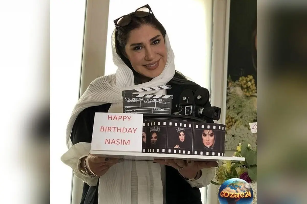 نسیم ادبی در جشن تولد 49 سالگی با کیک مخملی ردولوت؛ تصاویر خاص و دلگرم‌کننده از هنرمند محبوب کشورمان