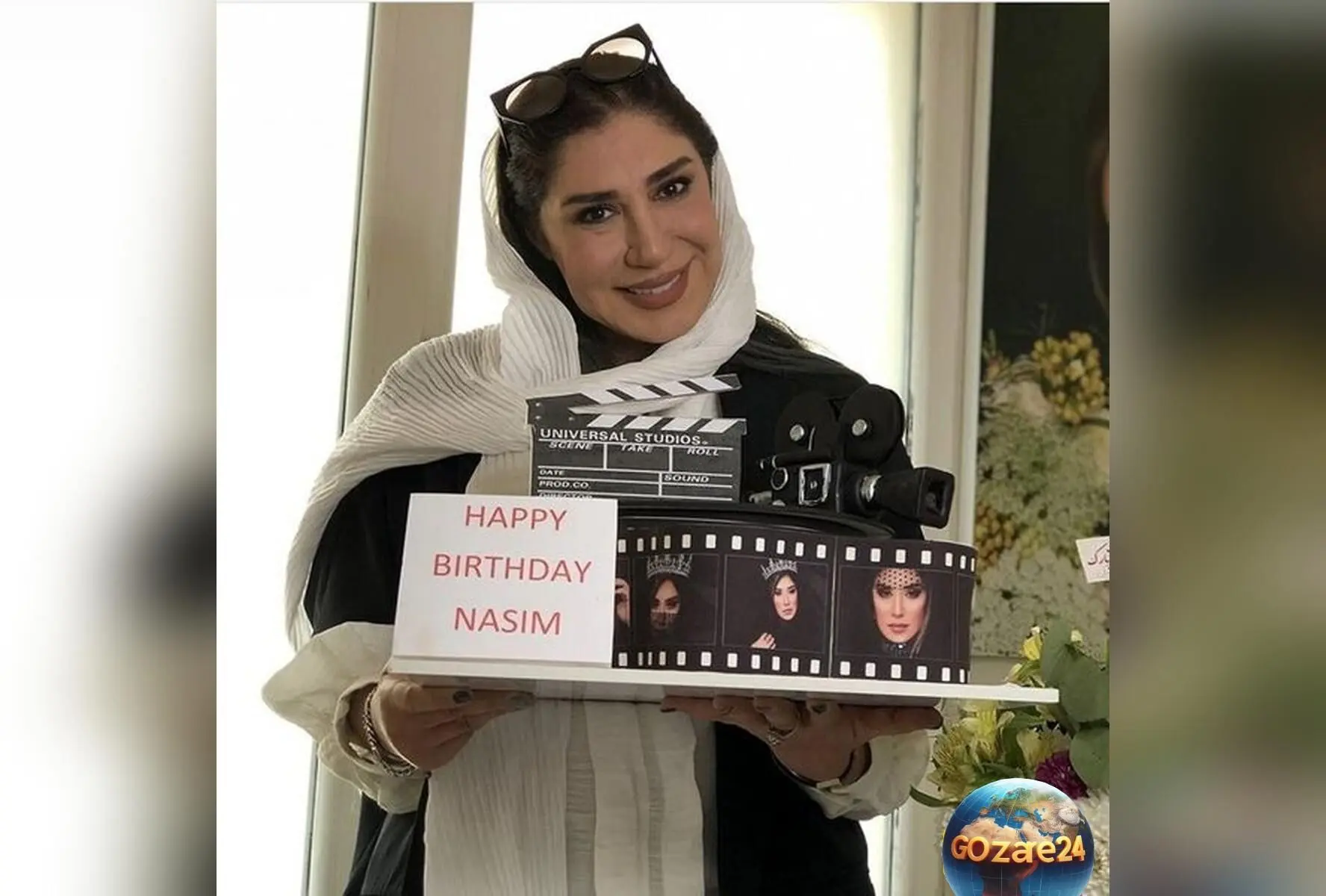 نسیم ادبی در جشن تولد 49 سالگی با کیک مخملی ردولوت؛ تصاویر خاص و دلگرم‌کننده از هنرمند محبوب کشورمان