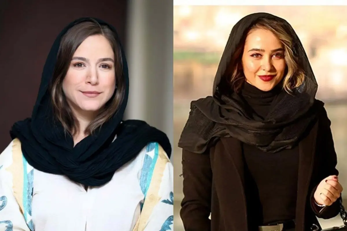 لبخند الناز حبیبی و ستاره پسیانی در نمایش جزیره لؤلؤ، تصویری که دلها را ربود