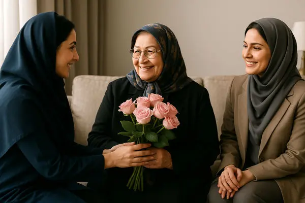 متن‌های محترمانه و صمیمی تبریک روز زن و روز مادر برای مادرزن و مادرشوهر