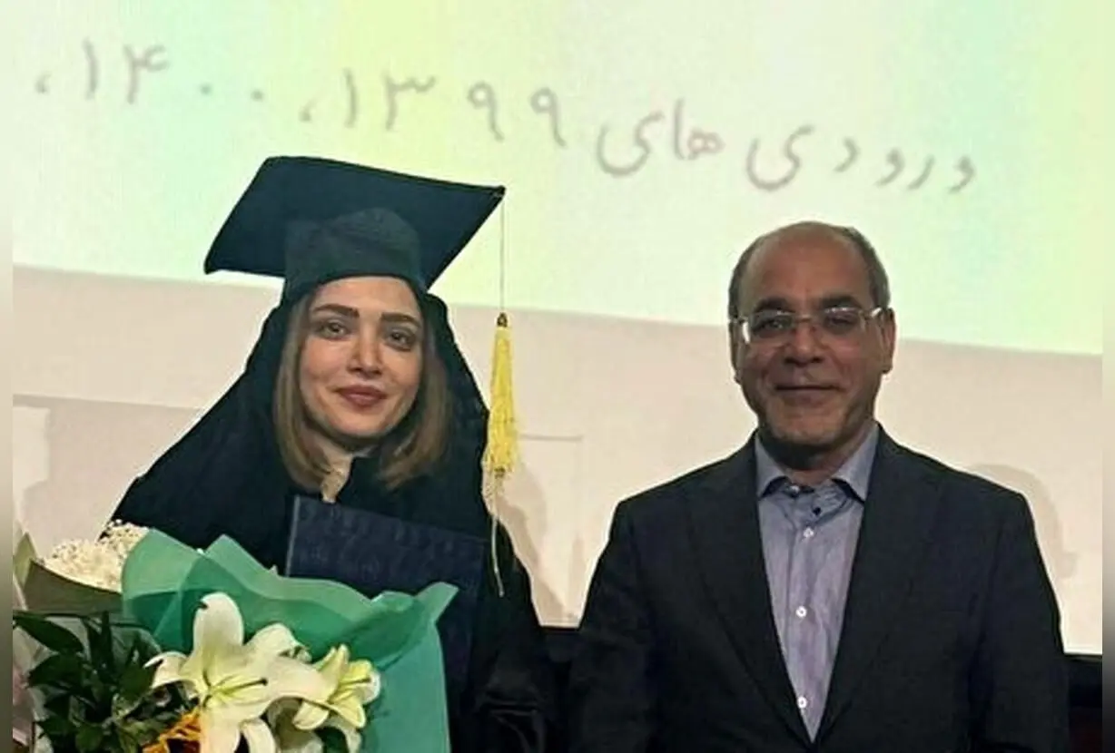 واکنش دانشگاه آزاد به حاشیه‌های مراسم دفاع بهنوش طباطبایی: حضور بادیگارد و تشریفات زائد