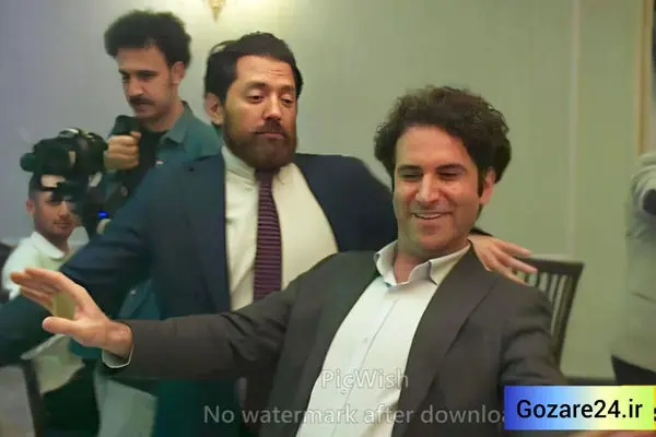رقص و هنرنمایی هوتن شکیبا و بهرام رادان و بیژن بنفشه خواه و پژمان جمشیدی در «صبحانه با زرافه‌ها»