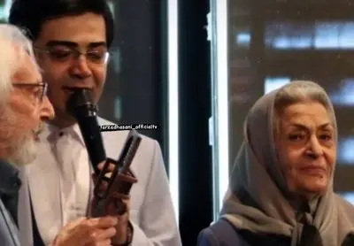 عکس خاصی از ژاله علو و جمشید مشایخی که فرزاد حسنی استوری کرد | دو استادی که دیگر نزد ما نیستند