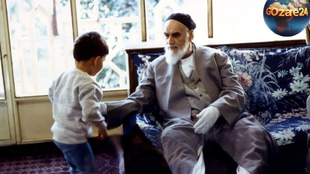 عکس نادر و تاریخی امام خمینی در کنار عروسش فاطمه طباطبایی در دهه 60 در جماران
