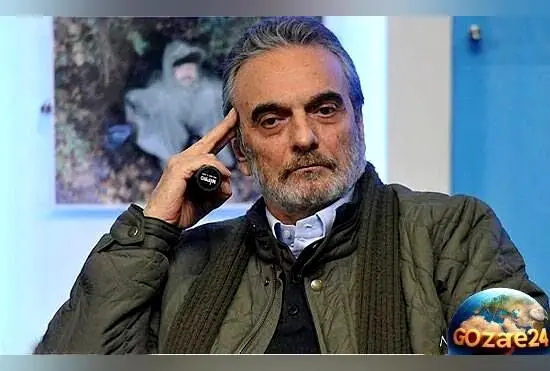 همایون ارشادی با نوه‌های اروپایی و پسر ناتنی در کنار خانواده در حال تماشای مسابقه