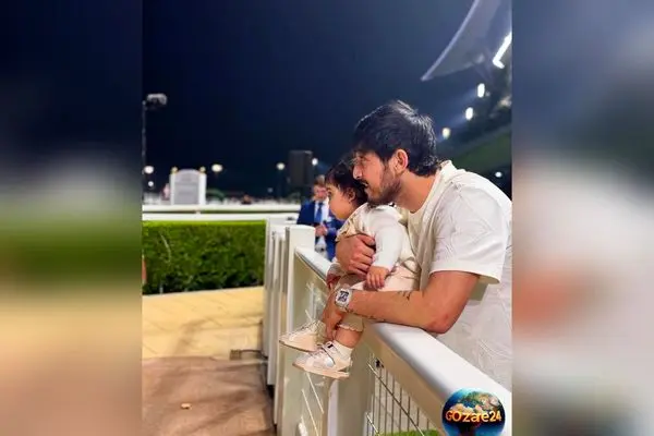 نگاهی به یخچال پر از خوراکی‌های سالم و سبزیجات سردار آزمون + عکس adorable دخترش نوا