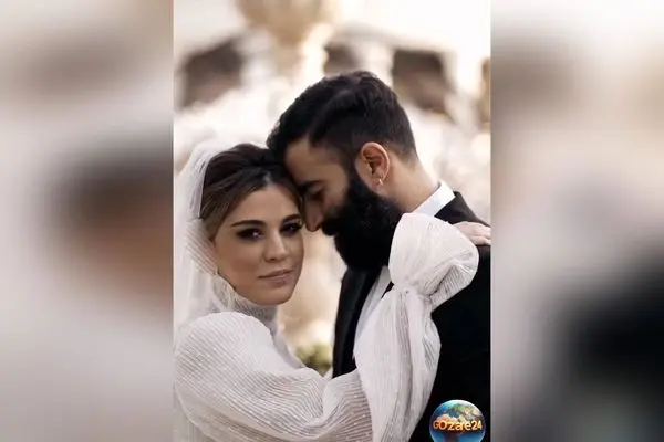 عکس‌های عروسی شیدا خلیق و کیوان ساکت اف؛ داستان عشق ۱۵ ساله و لحظه‌های خاص در پشت صحنه