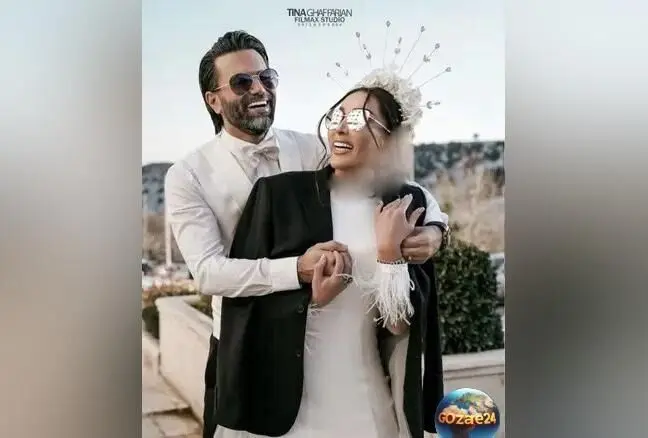 عکس‌ها و ویدئوهای سالگرد ازدواج علیرضا نیکبخت و همسرش مونا خانوم در قصر شاهانه + استایل ست جذاب و خلاقیت اوستا قناد تهرانی