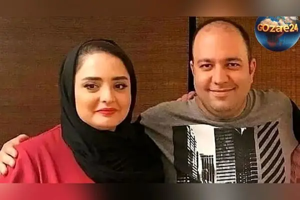 عکس چیدمان لوکس میز شب یلدا نرگس محمدی زیر درخت خرمالو در حیاط خانه + طراحی مجلل و دیدنی