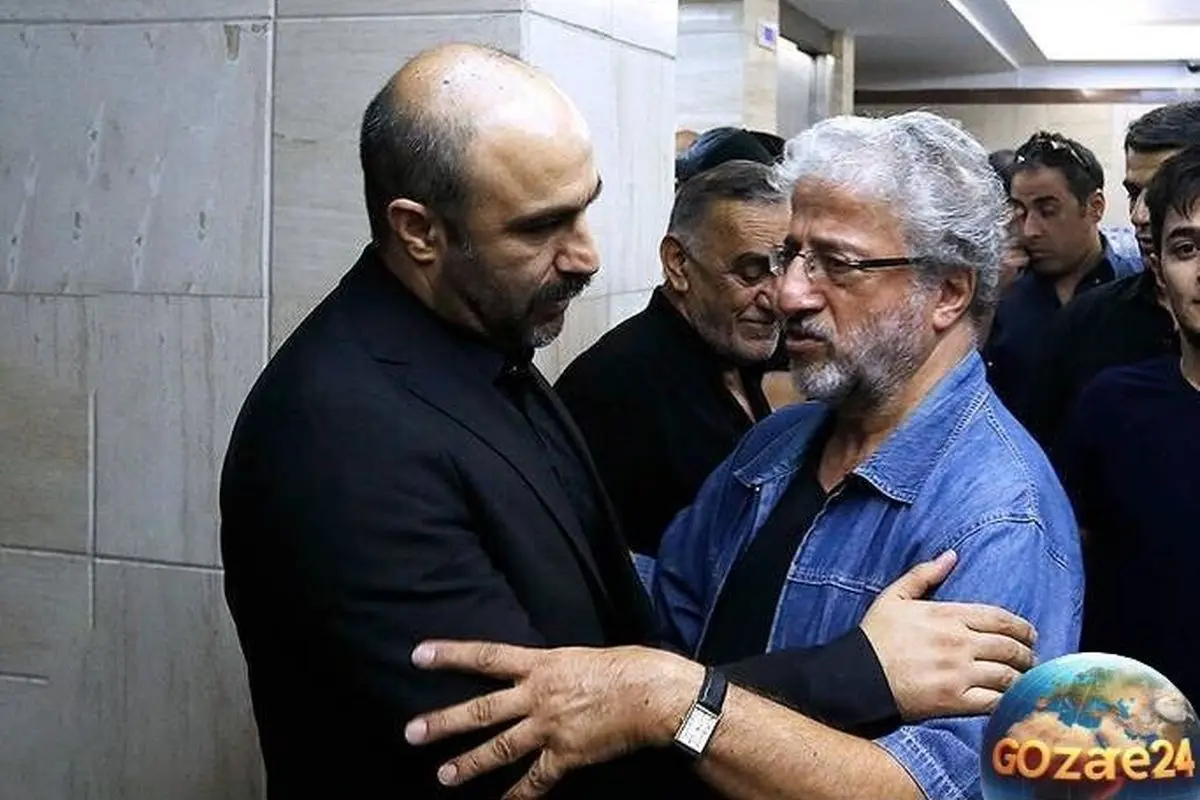 تصویری باشکوه از خانه ابدی و گلباران شده پدر محسن تنابنده در مراسم ترحیم با حضور هنرمندان کشور