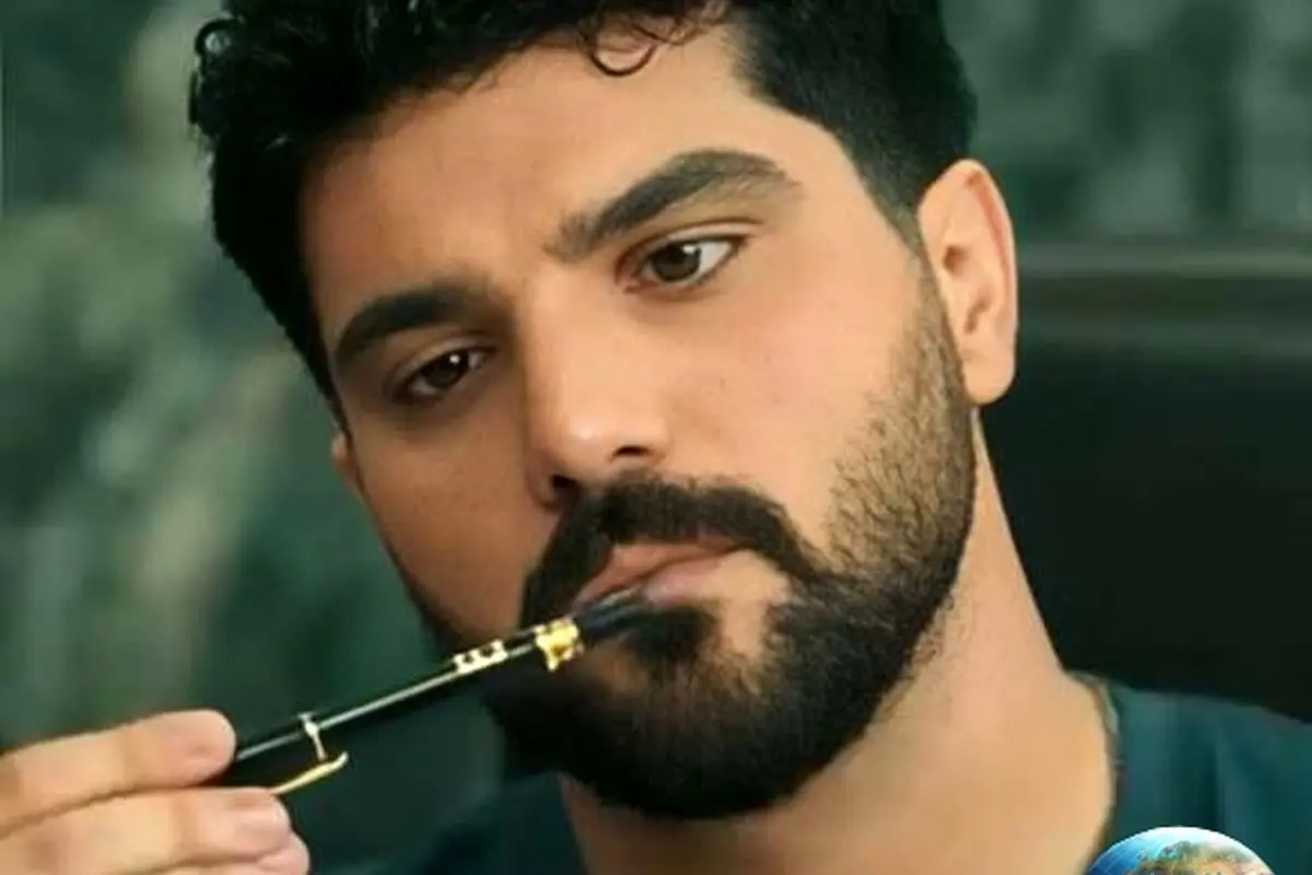 سینا مهراد بازیگر سریال از یاد رفته در عزاداری اربعین در خانه + فیلم و تصاویر