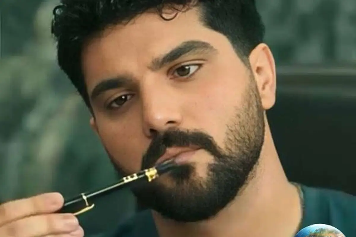 سینا مهراد بازیگر سریال از یاد رفته در عزاداری اربعین در خانه + فیلم و تصاویر