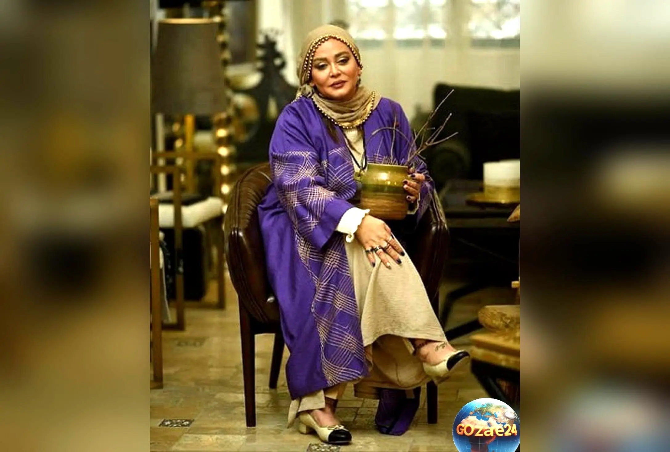 بهاره رهنما با ژستی متفاوت در کنار درخت؛ بازیگر محبوب هر جا درخت باشد، عکس می‌گیرد!