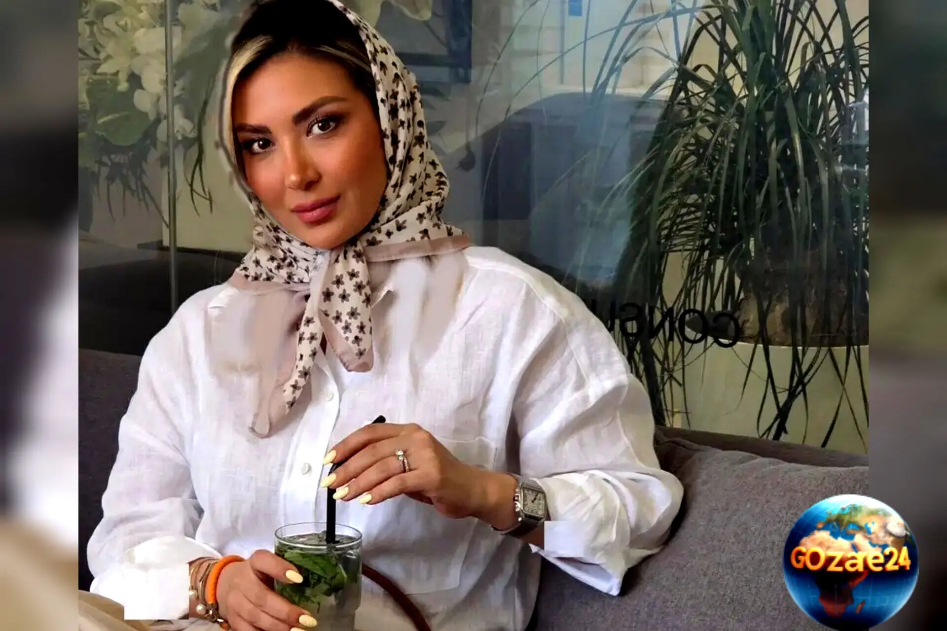 تصاویر جدید مینا مختاری از چیدمان خاص جلومبلی و گل نرگس با شیرینی خوری سنتی + راز استایل هنری همسر بهرام رادان