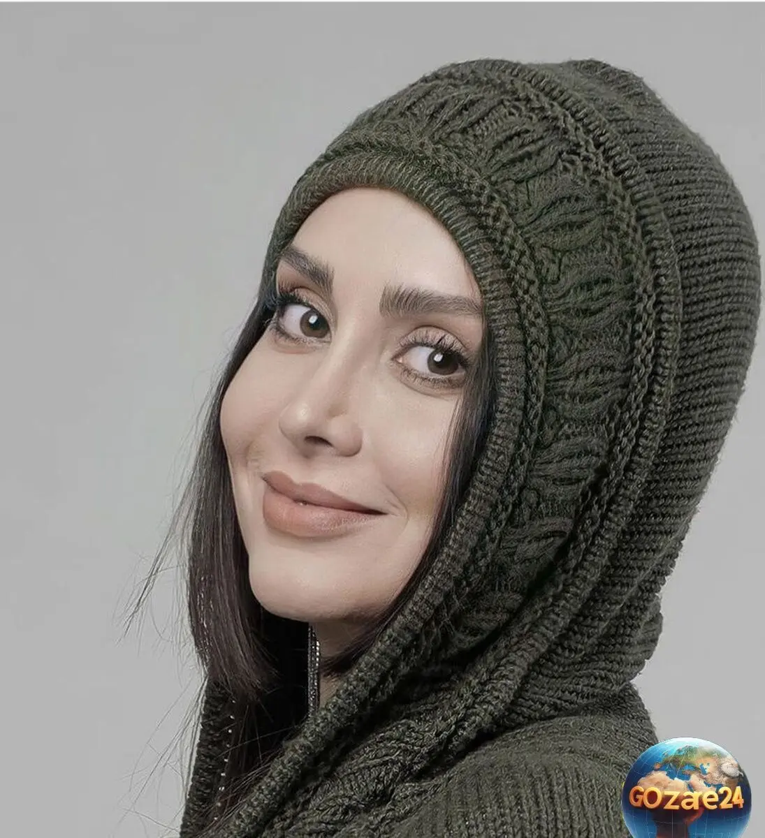 مدل پاییزی مریم خدارحمی با بافت متفاوت و گل من گلی | استایل خاص و متفاوت در فصل پاییز