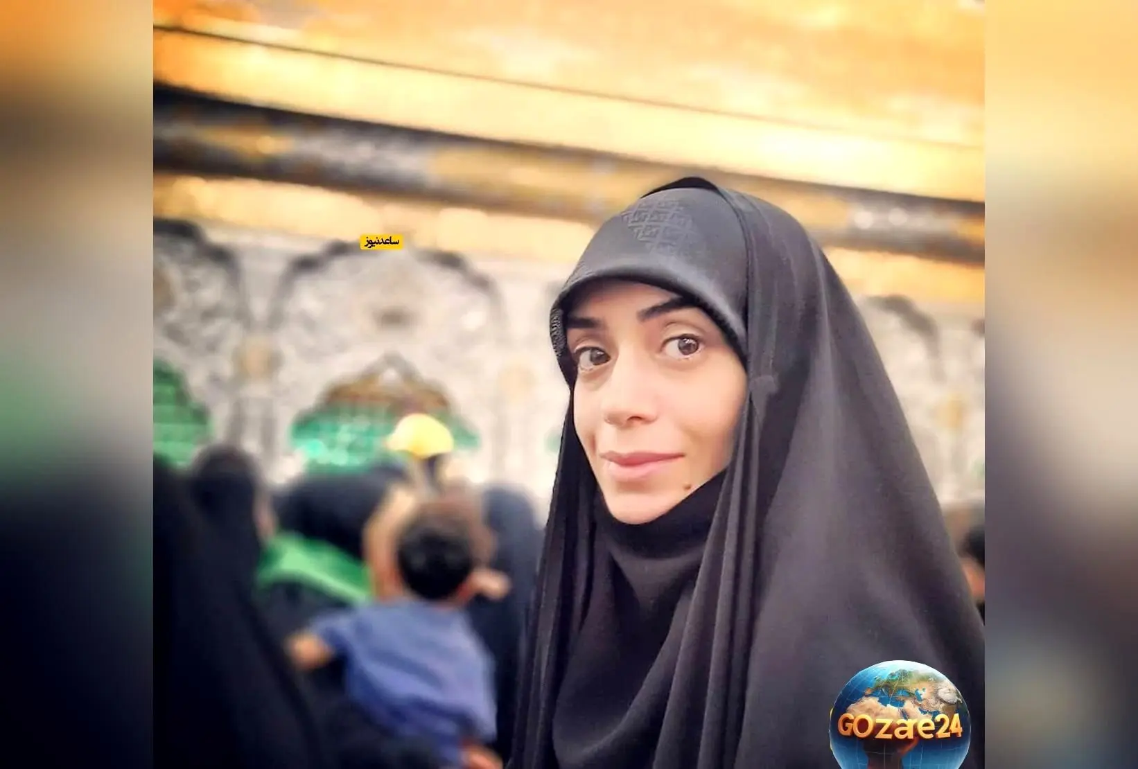 تصویر نادر الهام چرخنده در لباس عروس و حضور در پشت صحنه فیلم یلدا همراه با محمدرضا فروتن