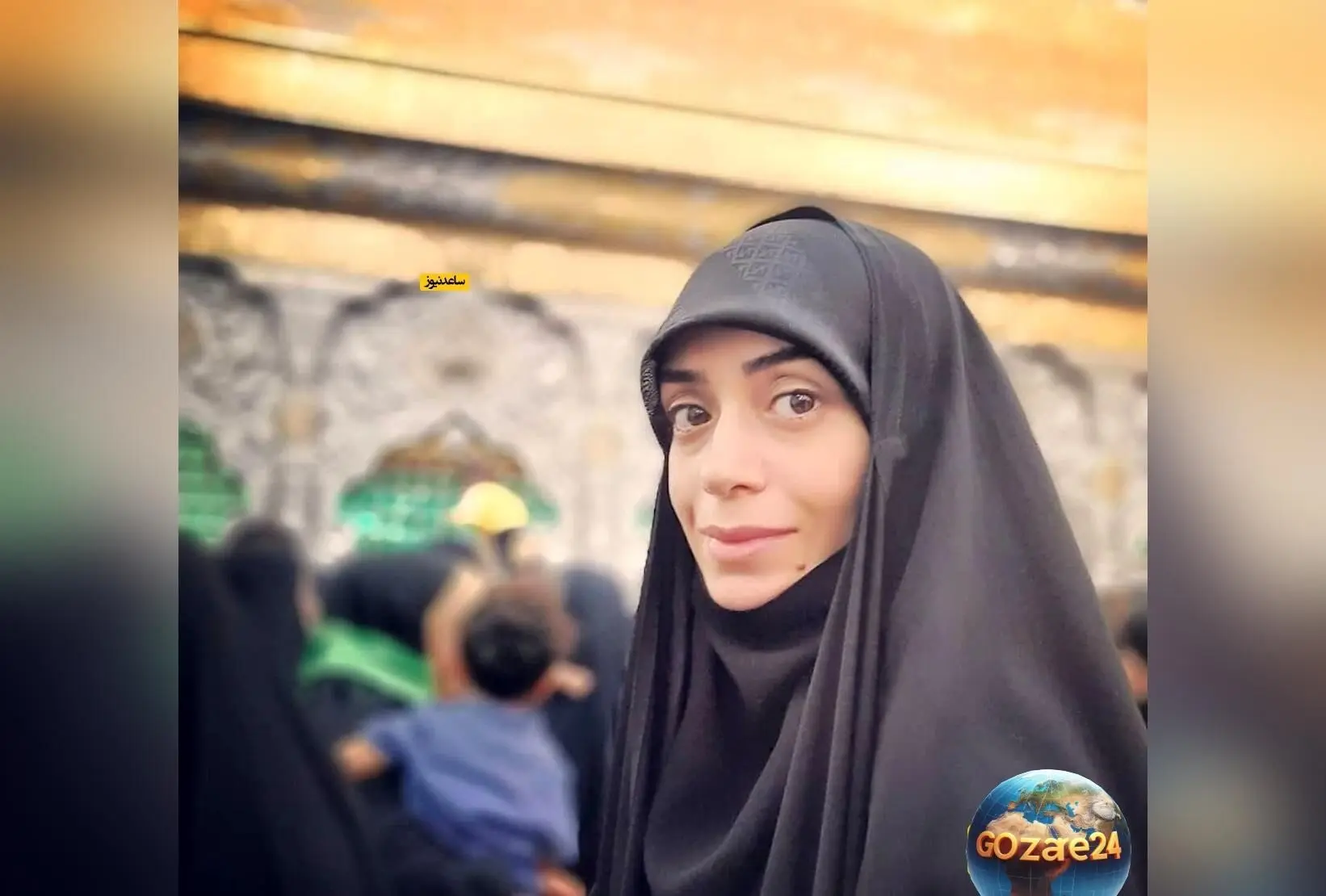 تصویر نادر الهام چرخنده در لباس عروس و حضور در پشت صحنه فیلم یلدا همراه با محمدرضا فروتن