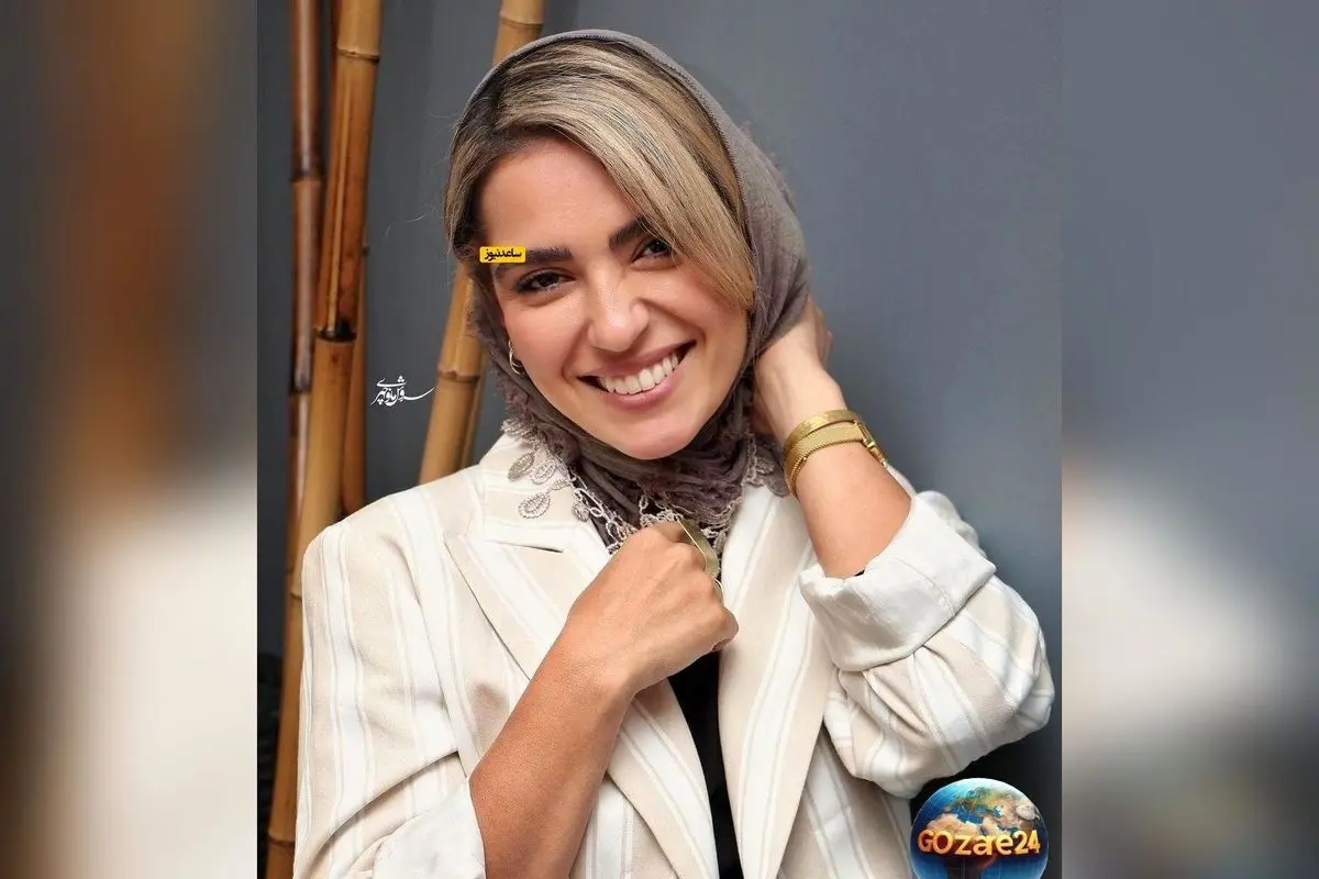 تصویر جذاب مونا کرمی در دهه ۹۰ با ظاهر متفاوت و رنگ مو آبی