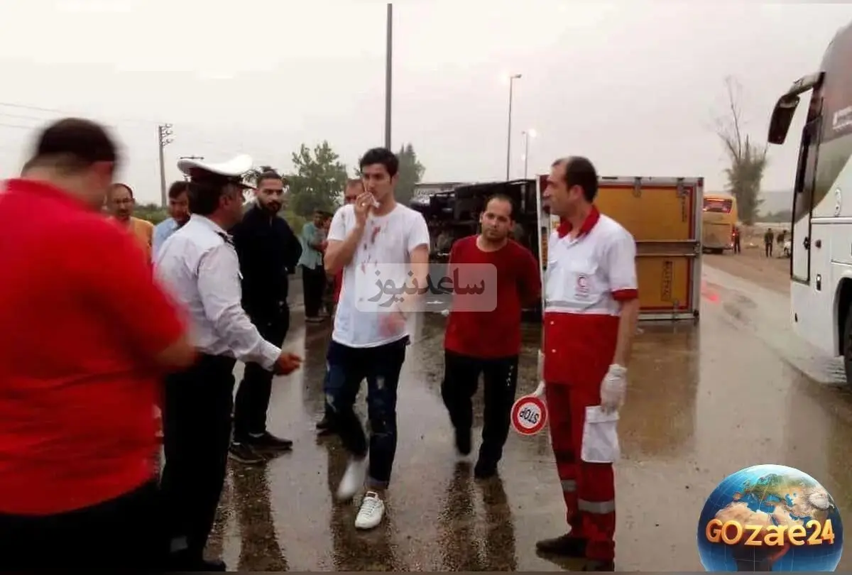 تصادف سردار آزمون با خودرو لوکس در شمال کشور + جزئیات حادثه و تصاویر جدید