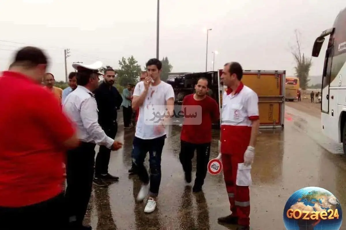 تصادف سردار آزمون با خودرو لوکس در شمال کشور + جزئیات حادثه و تصاویر جدید