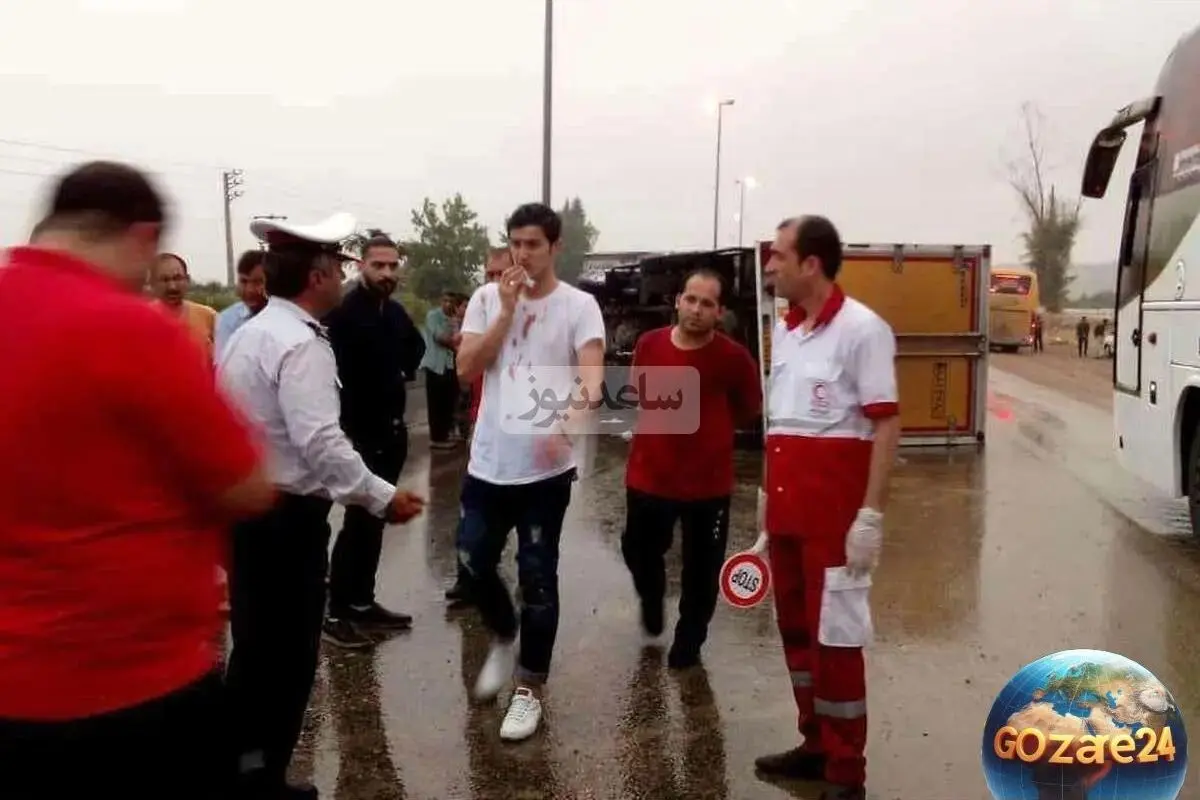 تصادف سردار آزمون با خودرو لوکس در شمال کشور + جزئیات حادثه و تصاویر جدید