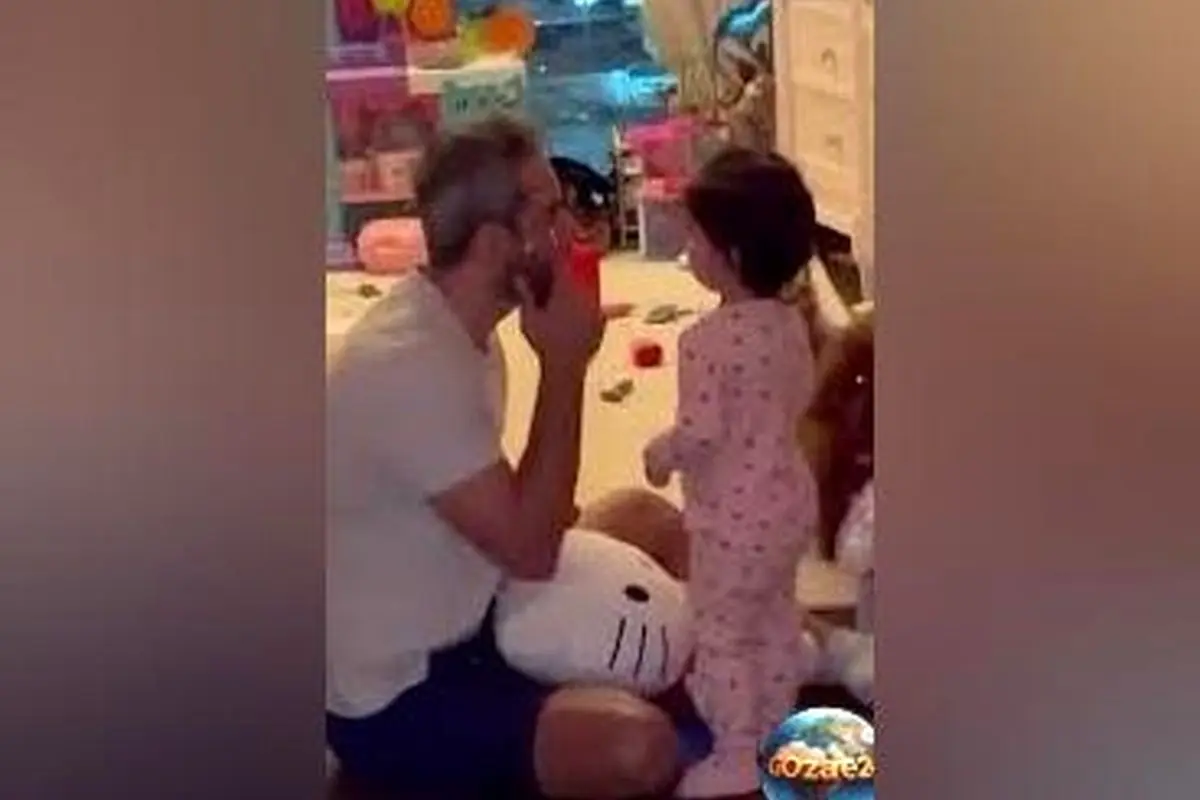 سعید معروف در خانه سردار آزمون با بازی کودکانه + ویدئو جالب