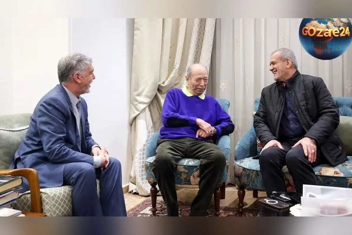 علی نصیریان میزبان ضیافت افطاری با حضور مسعود پزشکیان و خانواده در فضای گرم و سنتی