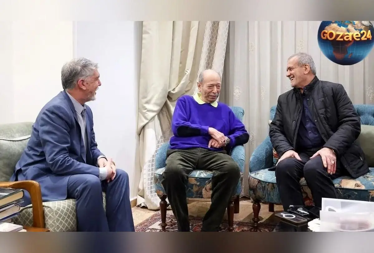 علی نصیریان میزبان ضیافت افطاری با حضور مسعود پزشکیان و خانواده در فضای گرم و سنتی