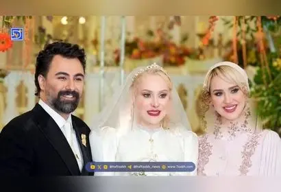 استایل متفاوت هنرمندان در مراسم عروسی آرام جعفری و بابک انصاری + تصاویر جذاب