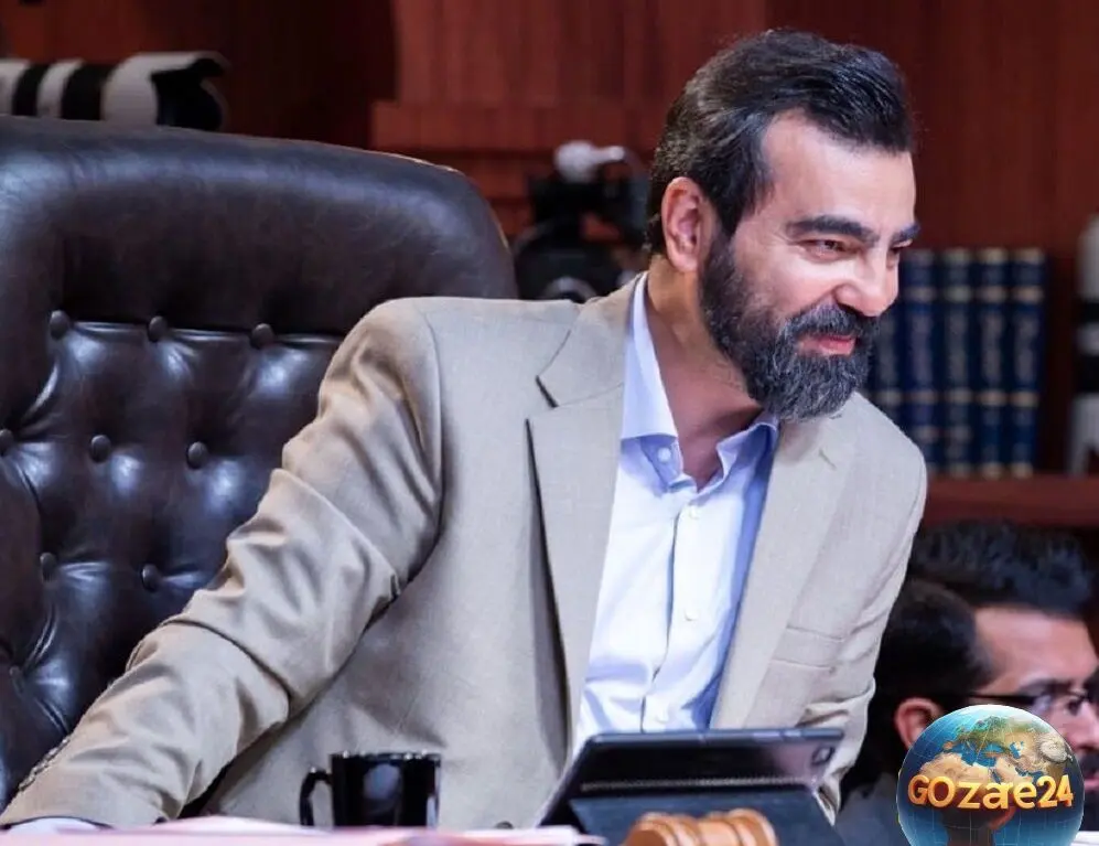 گریم متفاوت بهزاد خلج در پشت صحنه سریال اجل معلق با موهای بلوند در 50 سالگی