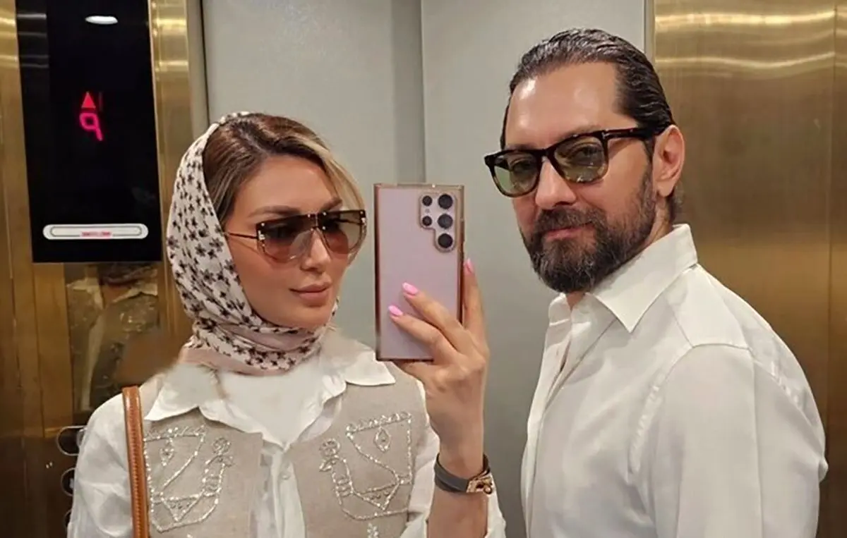 عکس جدید مینا مختاری همسر بهرام رادان با استایل ست روسری صورتی و کت دامن سفید در اینستاگرام پرطرفدار شد