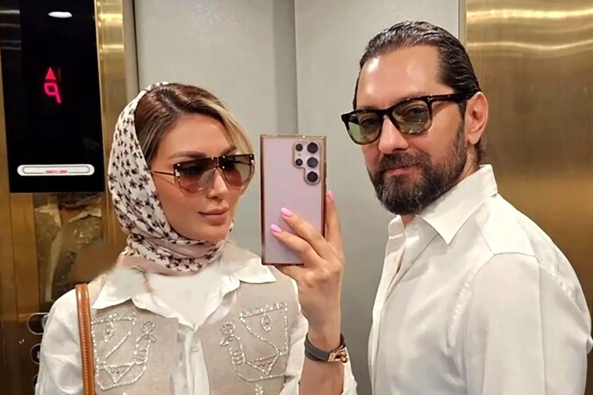 عکس جدید مینا مختاری همسر بهرام رادان با استایل ست روسری صورتی و کت دامن سفید در اینستاگرام پرطرفدار شد