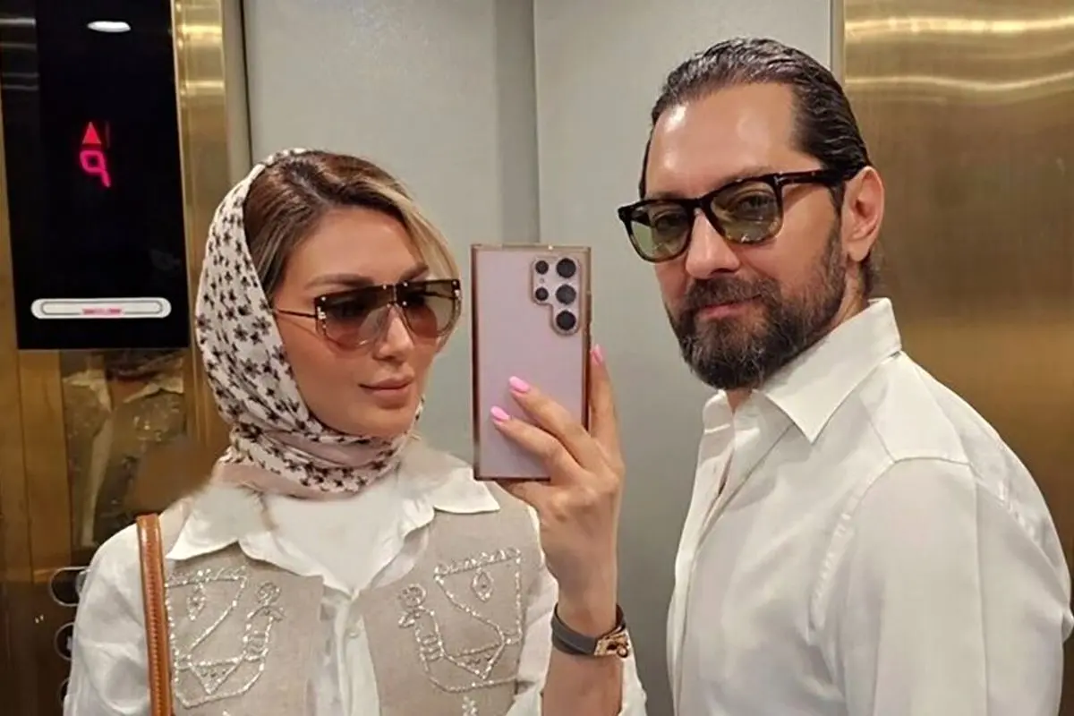 عکس جدید مینا مختاری همسر بهرام رادان با استایل ست روسری صورتی و کت دامن سفید در اینستاگرام پرطرفدار شد