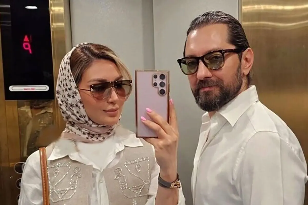 عکس جدید مینا مختاری همسر بهرام رادان با استایل ست روسری صورتی و کت دامن سفید در اینستاگرام پرطرفدار شد