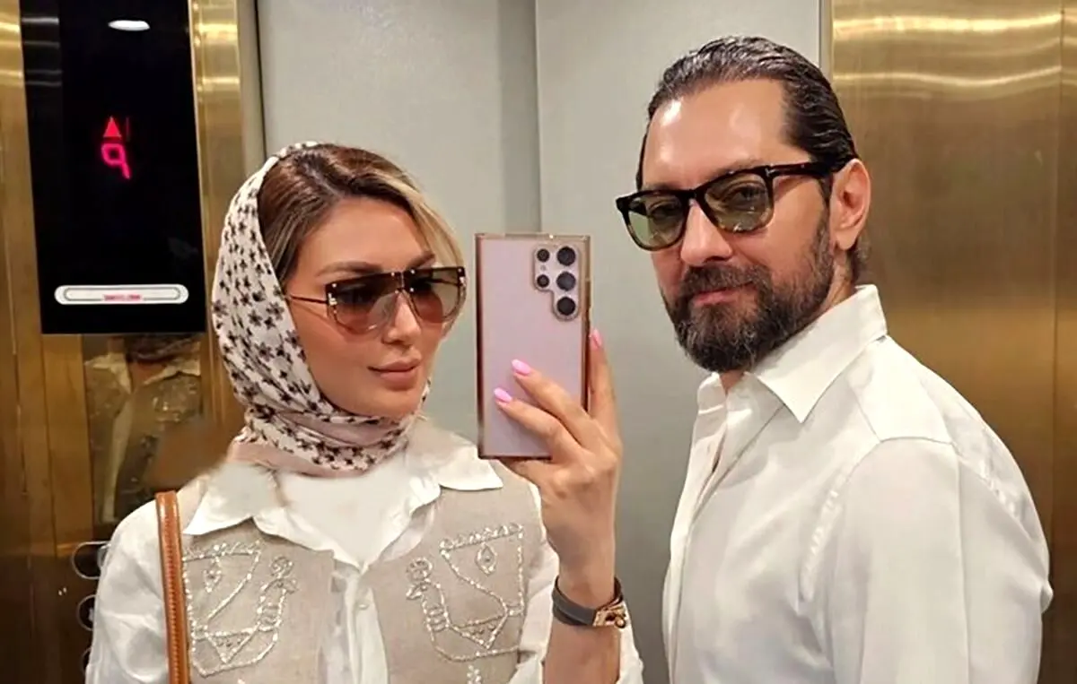 عکس جدید مینا مختاری همسر بهرام رادان با استایل ست روسری صورتی و کت دامن سفید در اینستاگرام پرطرفدار شد