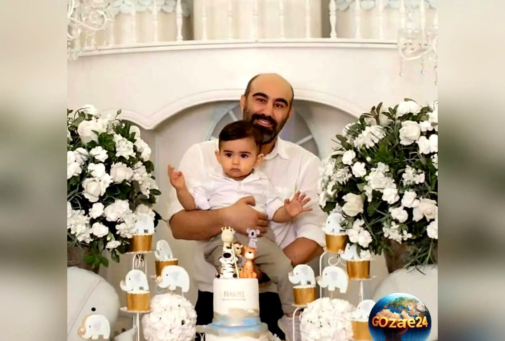 پسر محسن تنابنده با پیراهن استقلال در جشن تولد پدرام کریمی؛ نشان عشق پدر و پسری به تیم محبوب