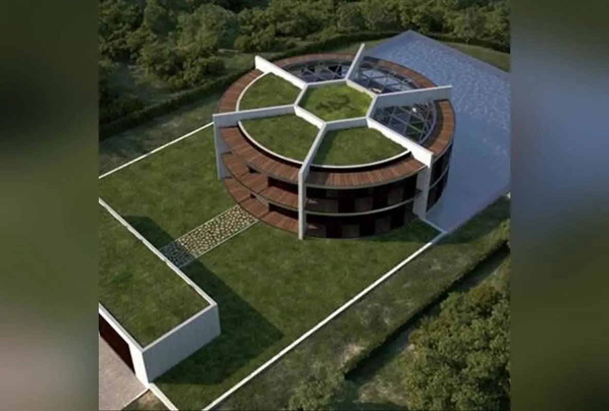 خانه فوق مدرن لیونل مسی به شکل توپ فوتبال با طراحی نمادین و استثنایی