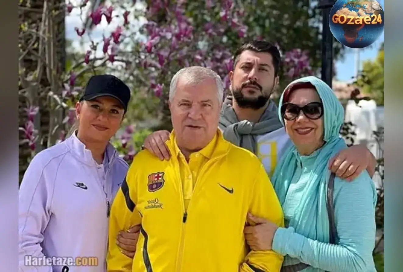 علی پروین در کنار همسر و دخترانش؛ تصویر خانوادگی صمیمی و نوروزی اسطوره فوتبال ایران