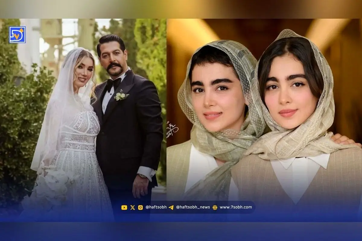 استایل پاییزی منسجم سارا و نیکای پایتخت در کنار شوهر متین ستوده در نمایش کازابلانکا