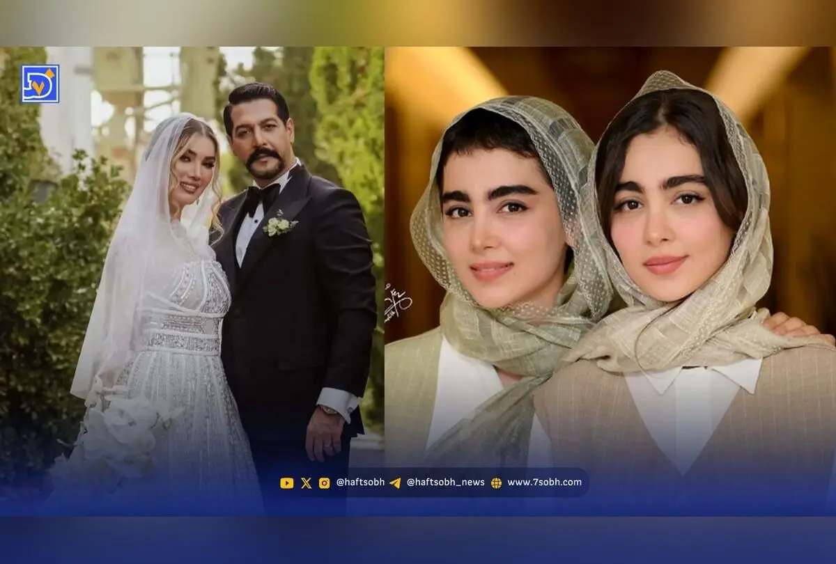 استایل پاییزی منسجم سارا و نیکای پایتخت در کنار شوهر متین ستوده در نمایش کازابلانکا