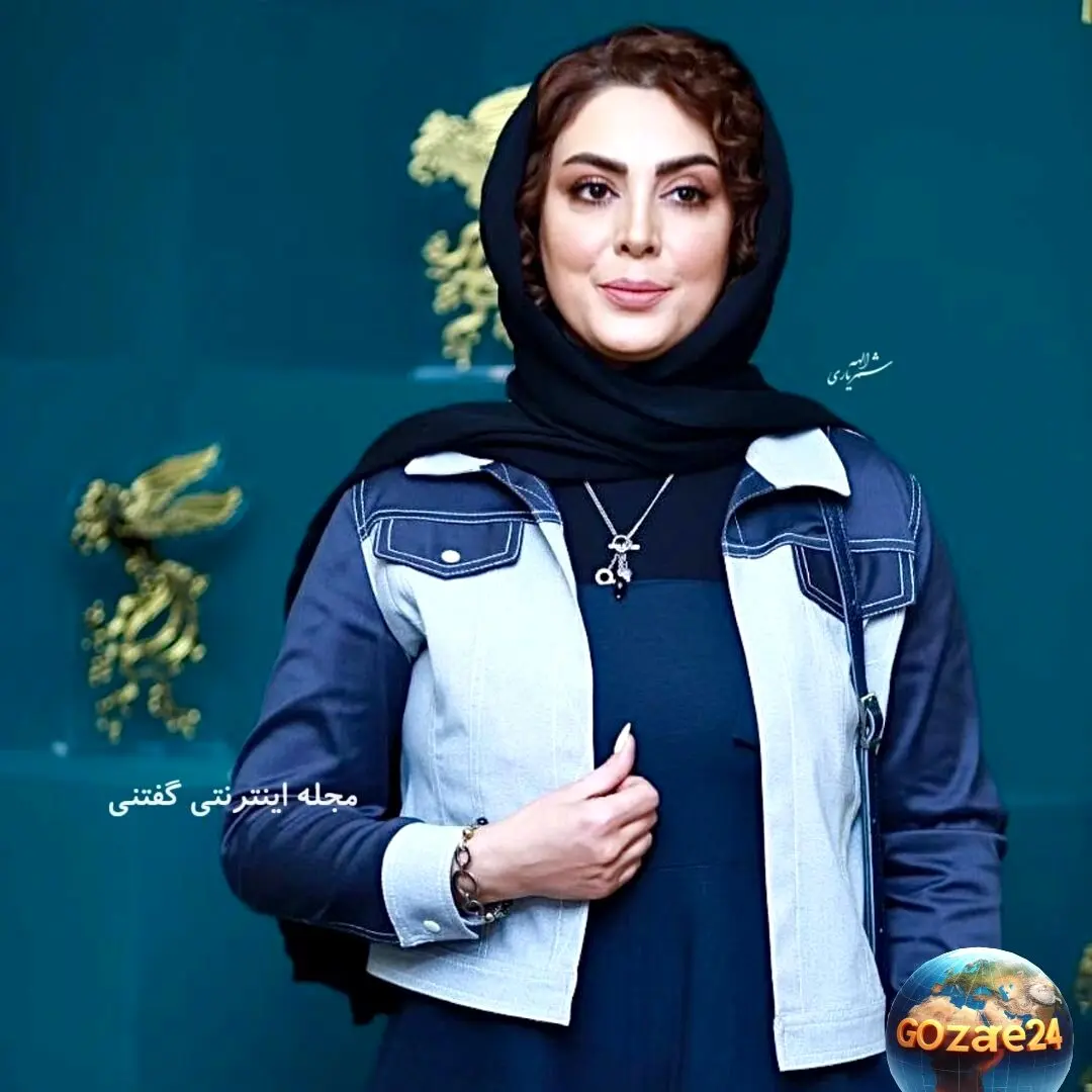 لحظات عاشقانه نیلوفر شهیدی در طبیعت بارانی و کنار همسرش در فضای زیبا