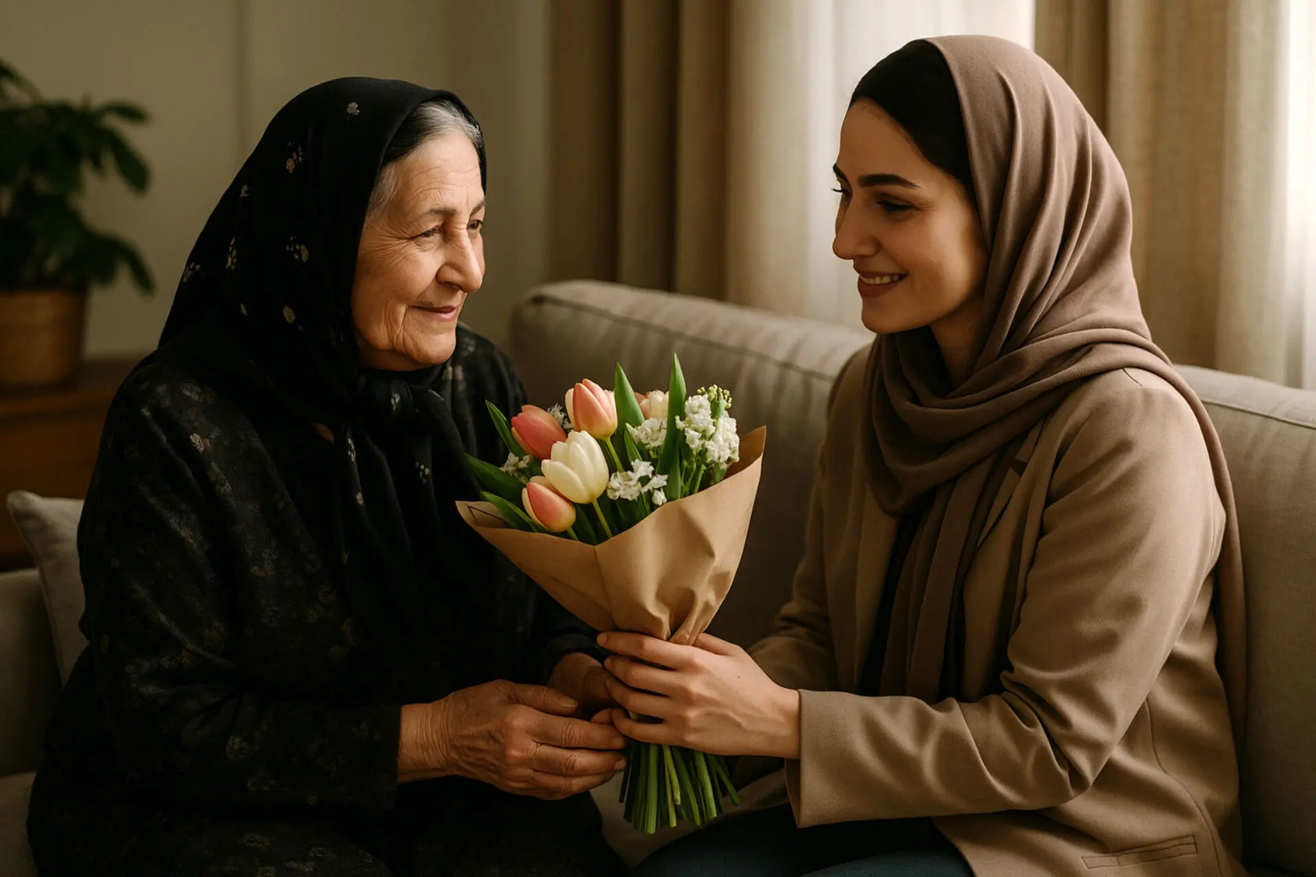 متن‌های تبریک روز زن و روز مادر برای عروس خانواده | جملات محترمانه و صمیمی