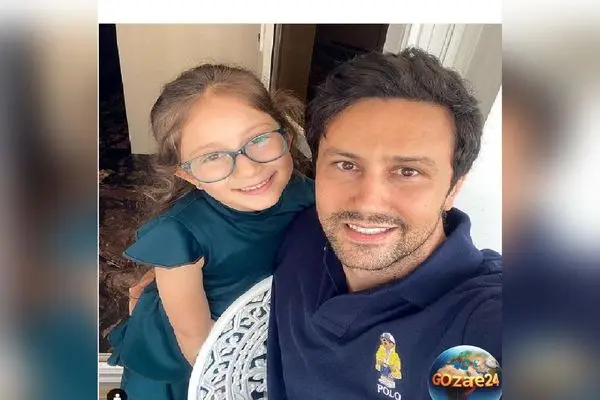 تصویر دلنشین پدر و دختر شاهرخ استخری و پناه شیرین‌تر از قند در استوری اینستاگرام