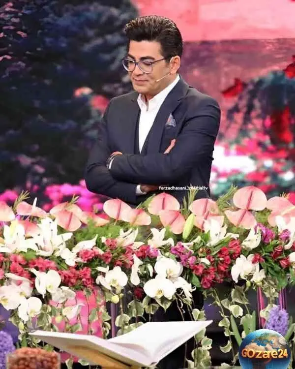 جشن تولد شاعرانه و رمانتیک فرزاد حسنی با تزئین شمع و گل + عکس‌های خاص و مدل موی عجیب که به آقای مجری نمی‌آید